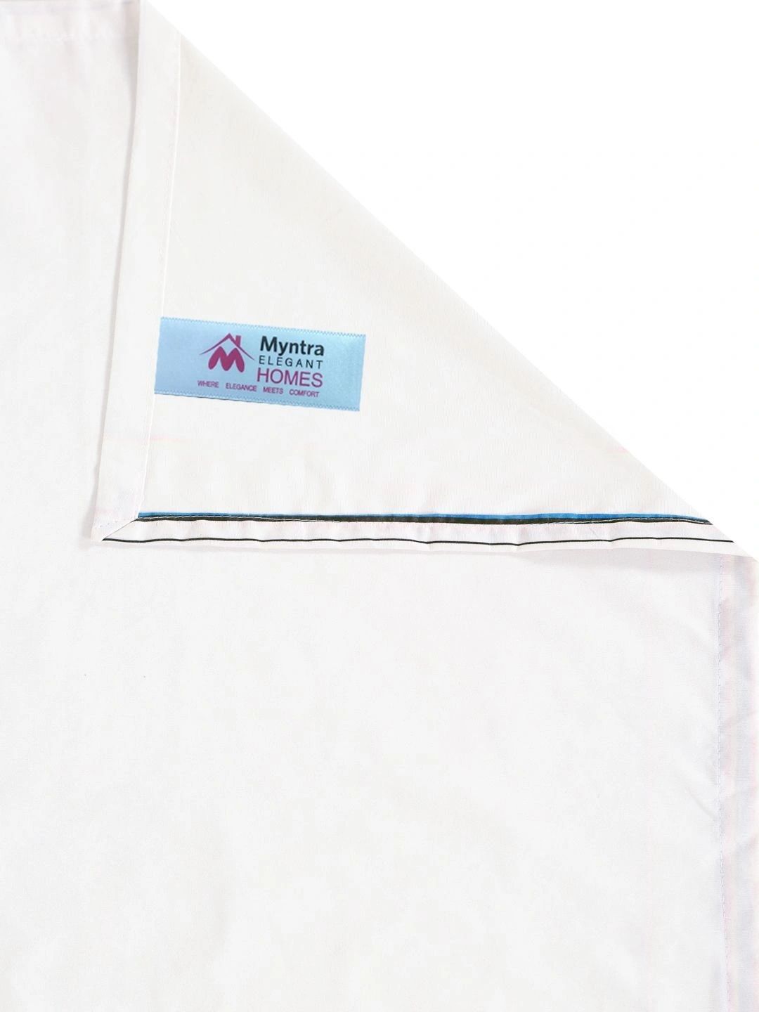 Myntra Elegant Homes White 400 TC King Bedsheet with 2 Pillow Covers