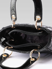 DressBerry Structured Quilted Handheld Bag