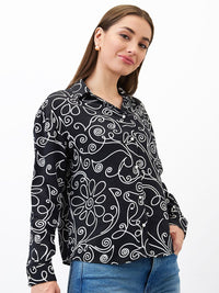 SPYKAR Women Printed Shirt Style Top