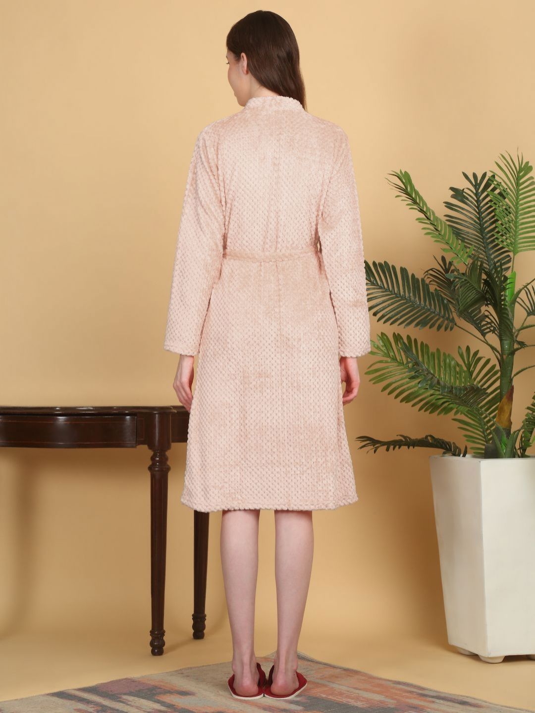 KLOTTHE Woollen Bath Robe With Belt