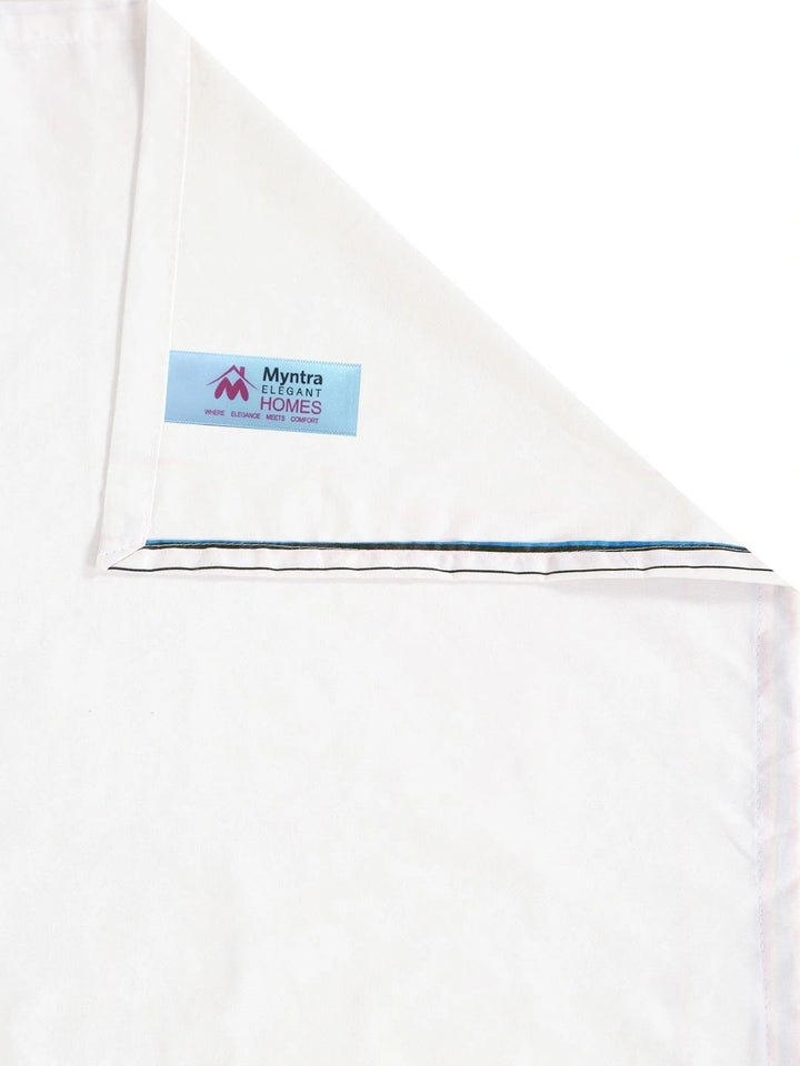 Myntra Elegant Homes White 400 TC Bedsheet with 2 Pillow Covers