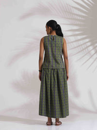 trueBrowns Geometric Printed Pure Cotton Top With Skirts