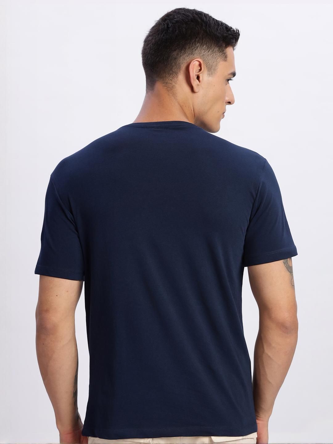 ADRO Men Navy Blue Tshirts