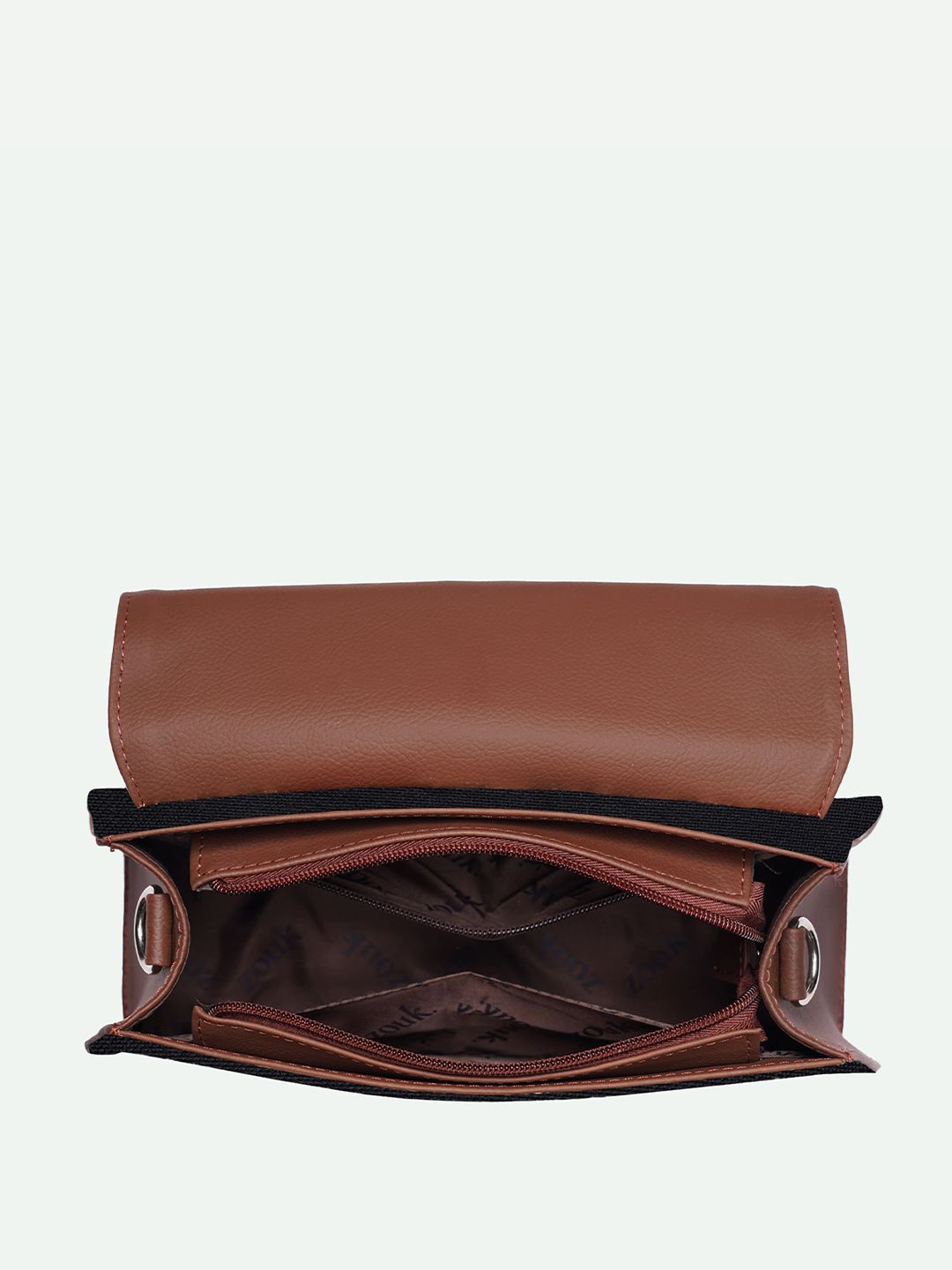 Zouk Wanita Dicetak Satchel Berstruktur dengan Tasselled