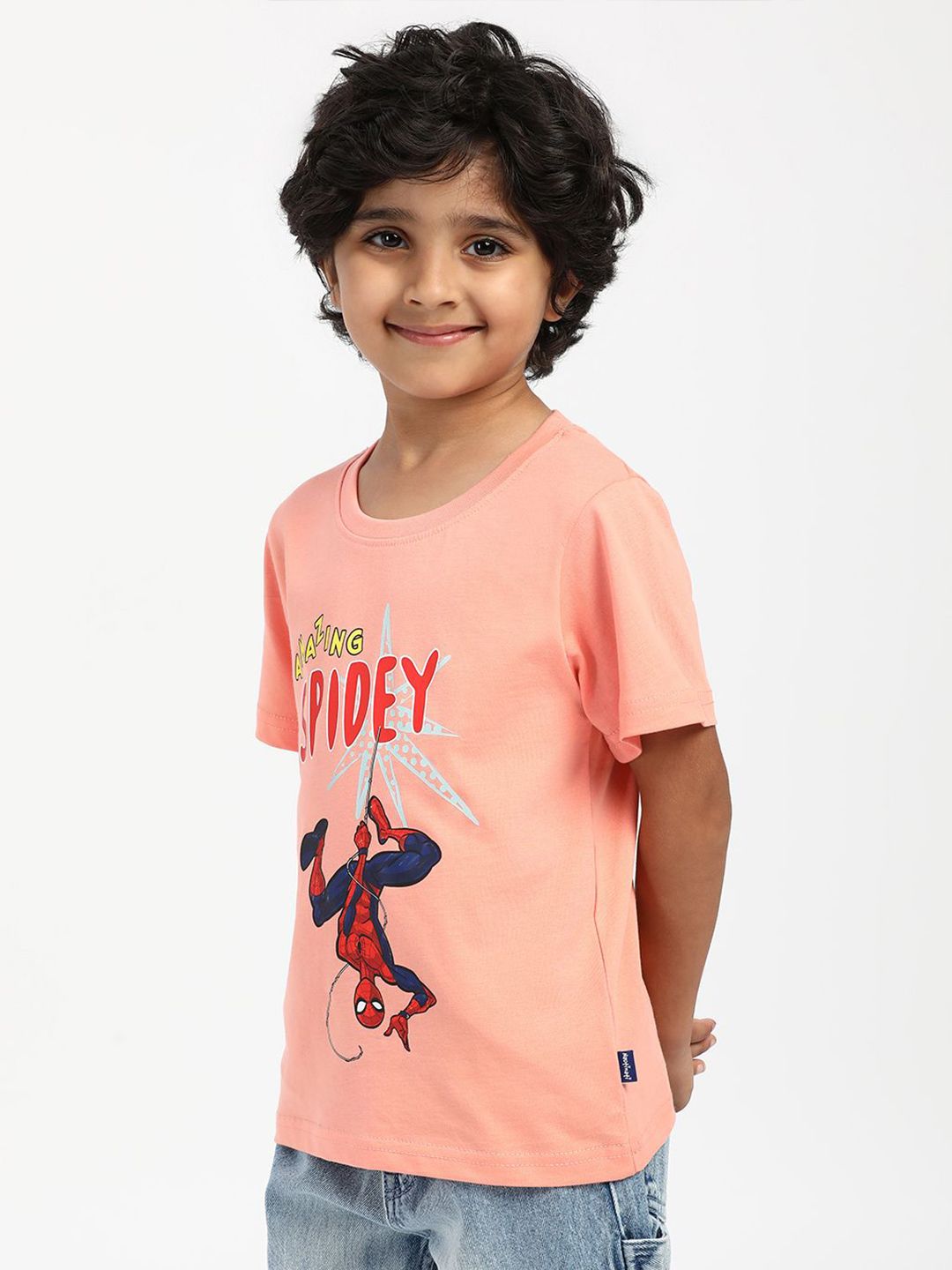 Nauti Nati Boys Graphic Printed Round Neck Cotton T-Shirt
