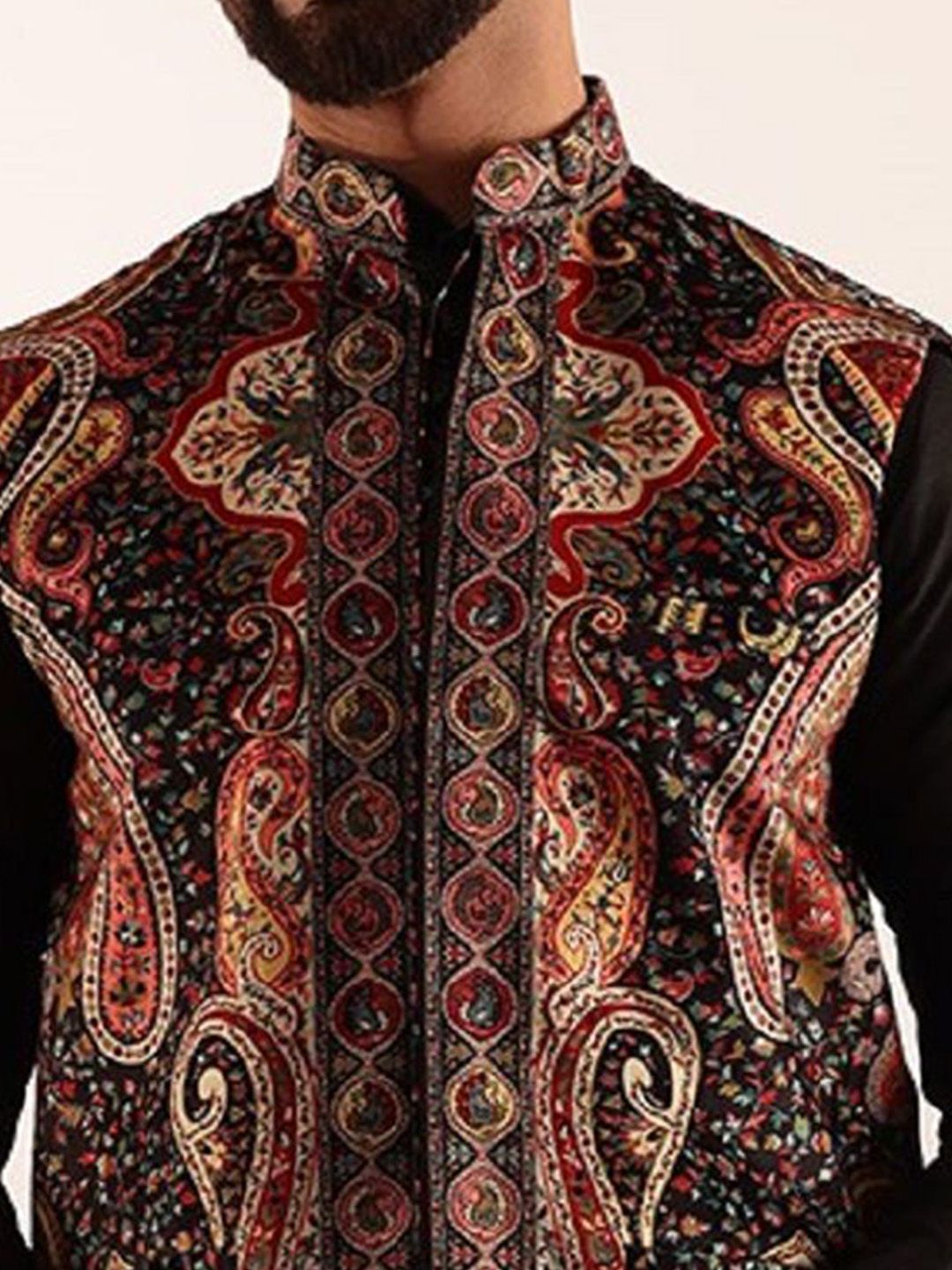 SOJANYA Jaket Nehru Printed Baldu