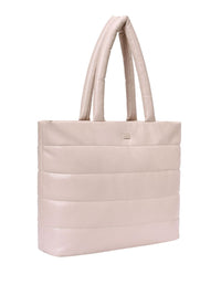 Lino Perros Oversized Structured Tote Bag with Quilted Detail