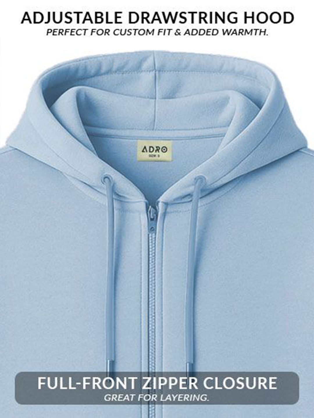 ADRO Men Printed Hooded Sweatshirt
