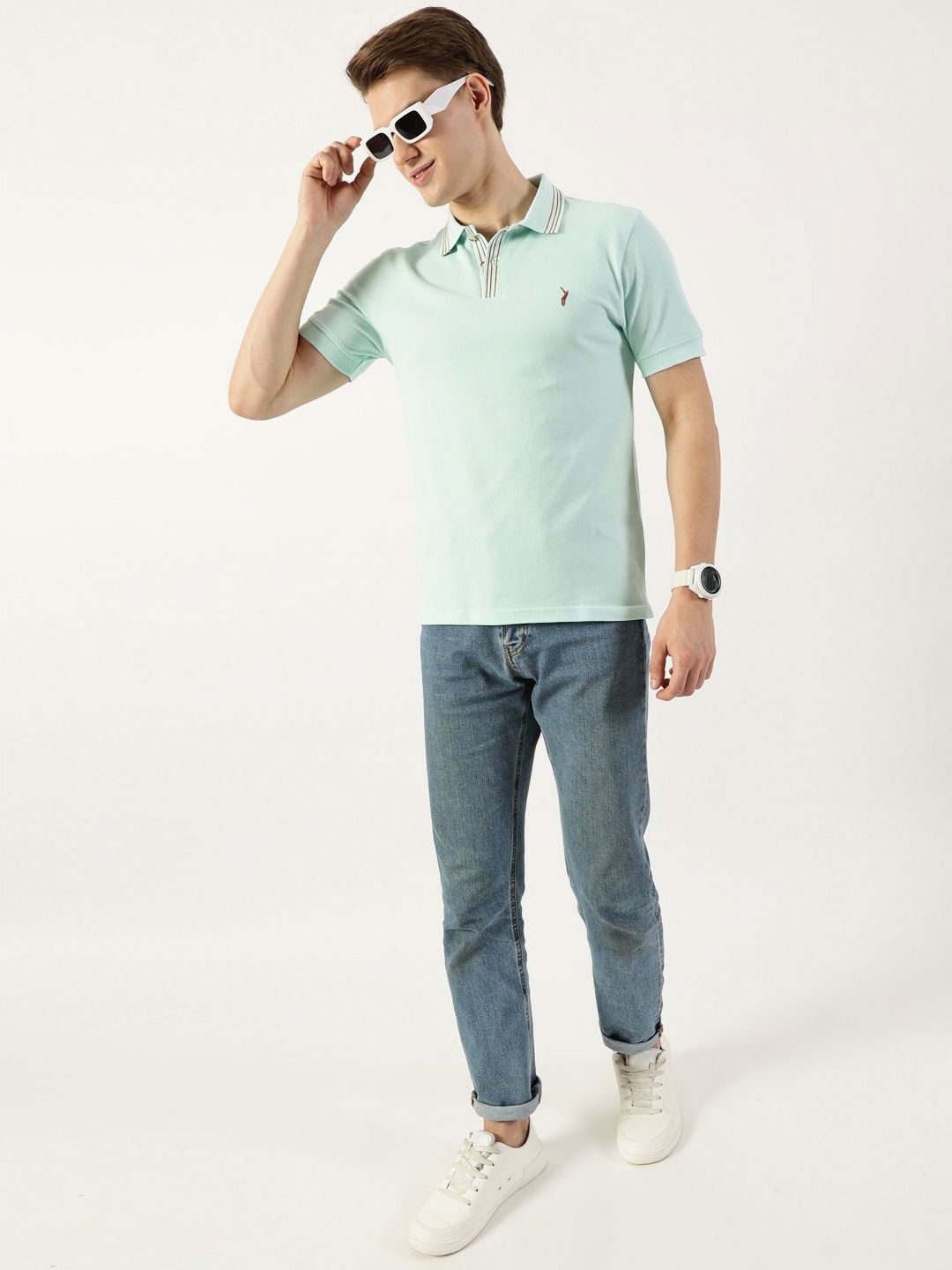Thomas Scott Men Polo Collar T-shirt