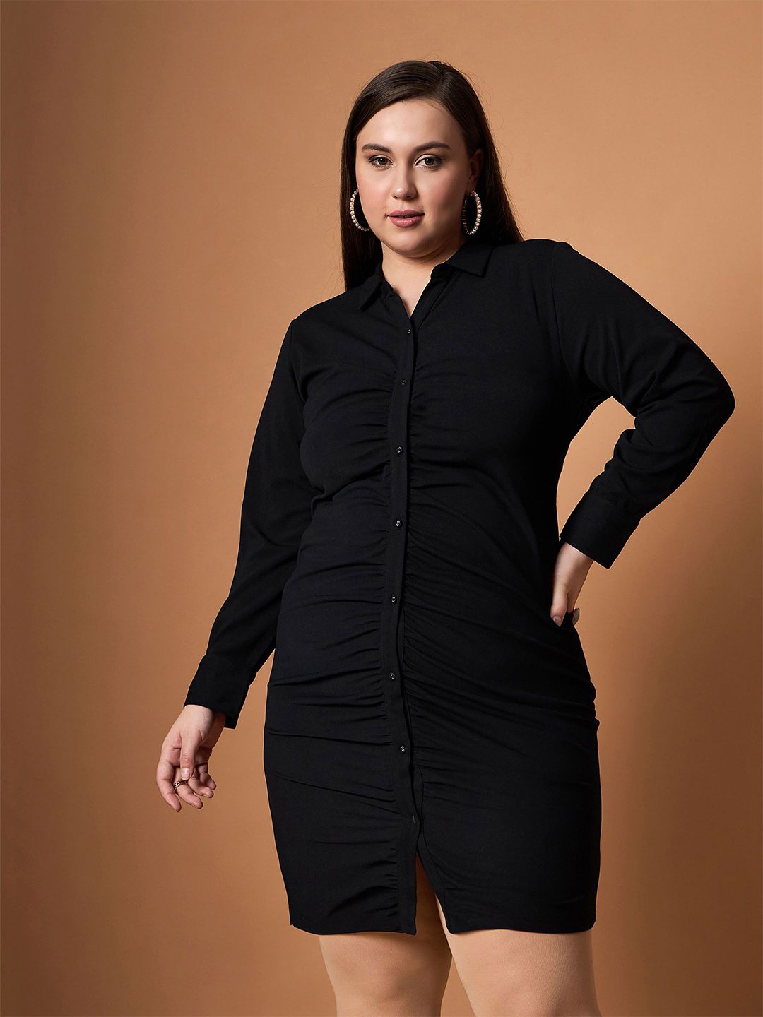 SASSAFRAS Curve Shirt Dress