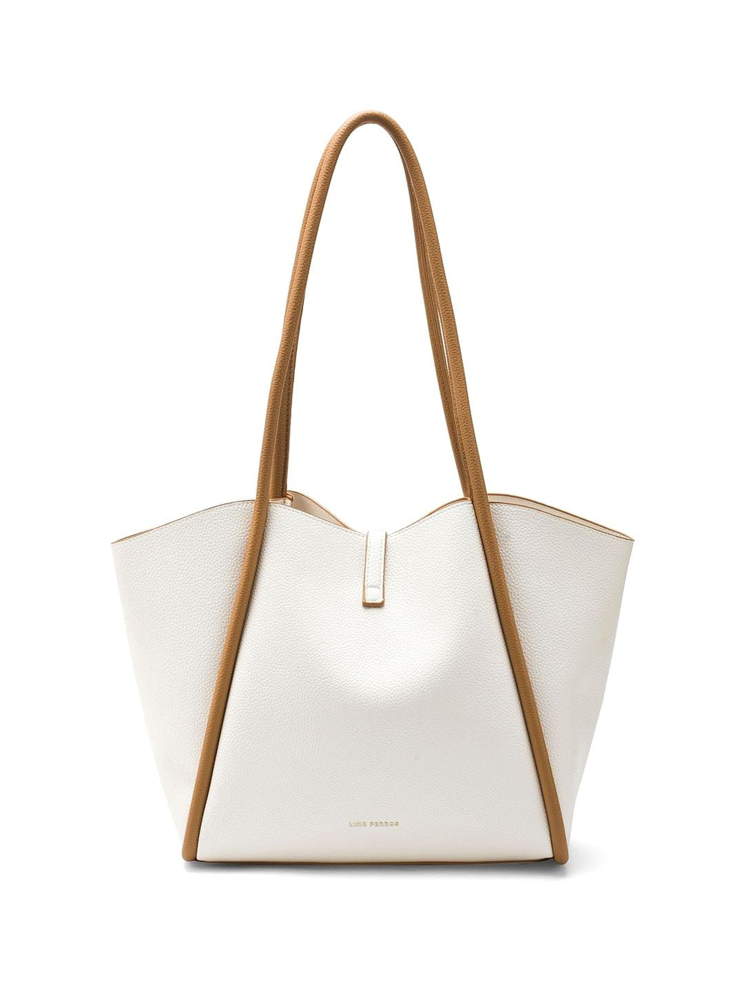Lino Perros Colourblocked Oversized Structured Tote Bag with Tasselled