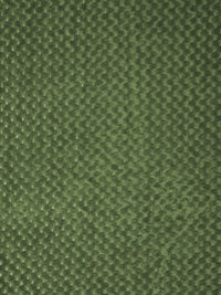 KLOTTHE Green Abstract 300TC Woolen Single Fitted Bedsheet & 1 Pillow Cover