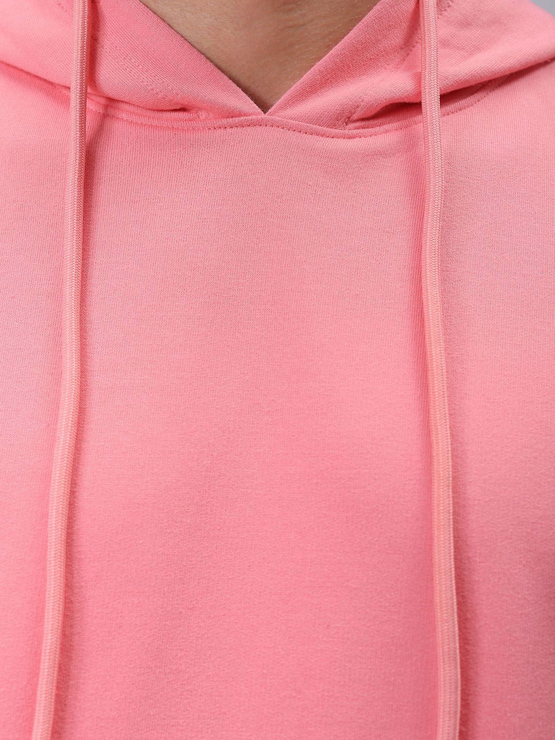 The Indian Garage Co Mens Polyester Oversized Solid Hooded Sweatshirts