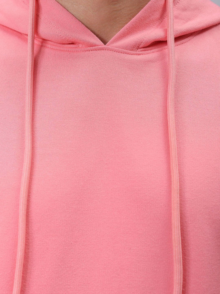 The Indian Garage Co Mens Polyester Oversized Solid Hooded Sweatshirts