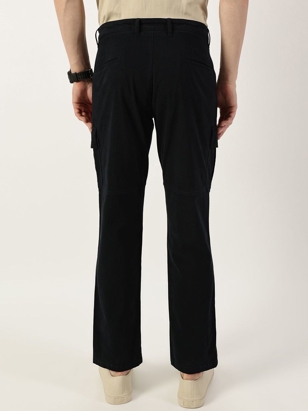 Thomas Scott Men Smart Easy Wash Cargos Trousers
