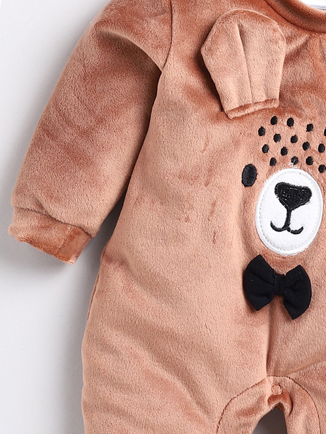 Moms Love Infant Boys Embroidered Pure Cotton Sleepsuit