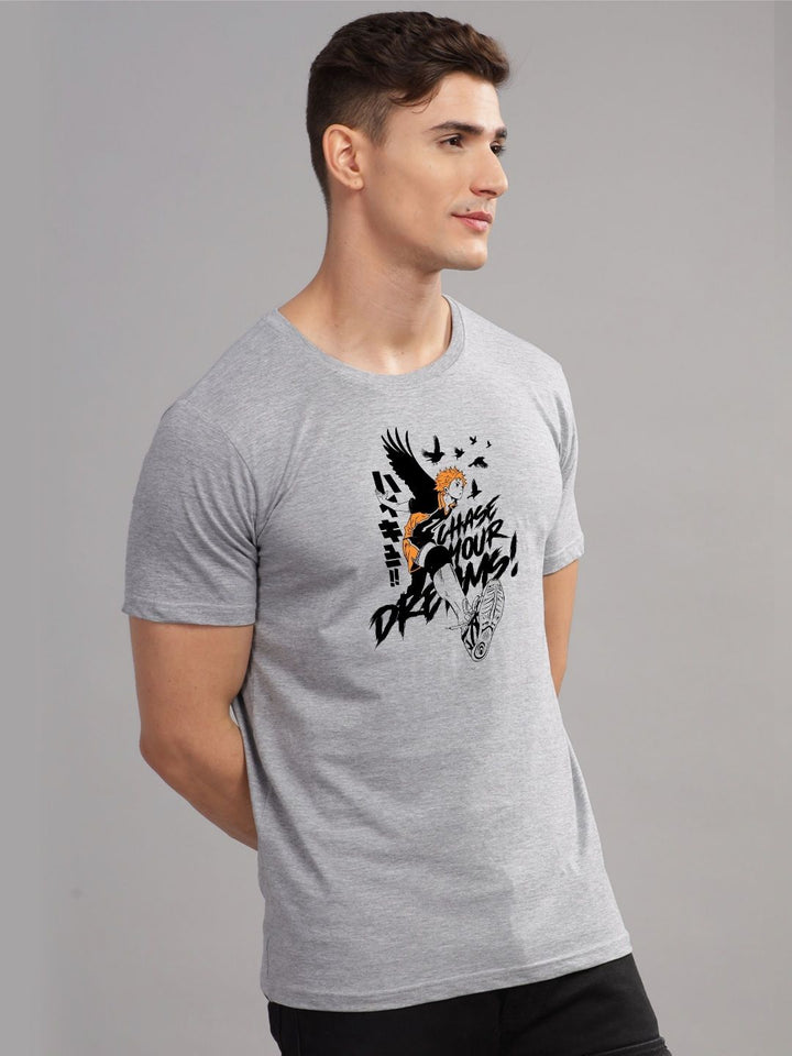 ADRO Men Typography Printed Applique T-shirt