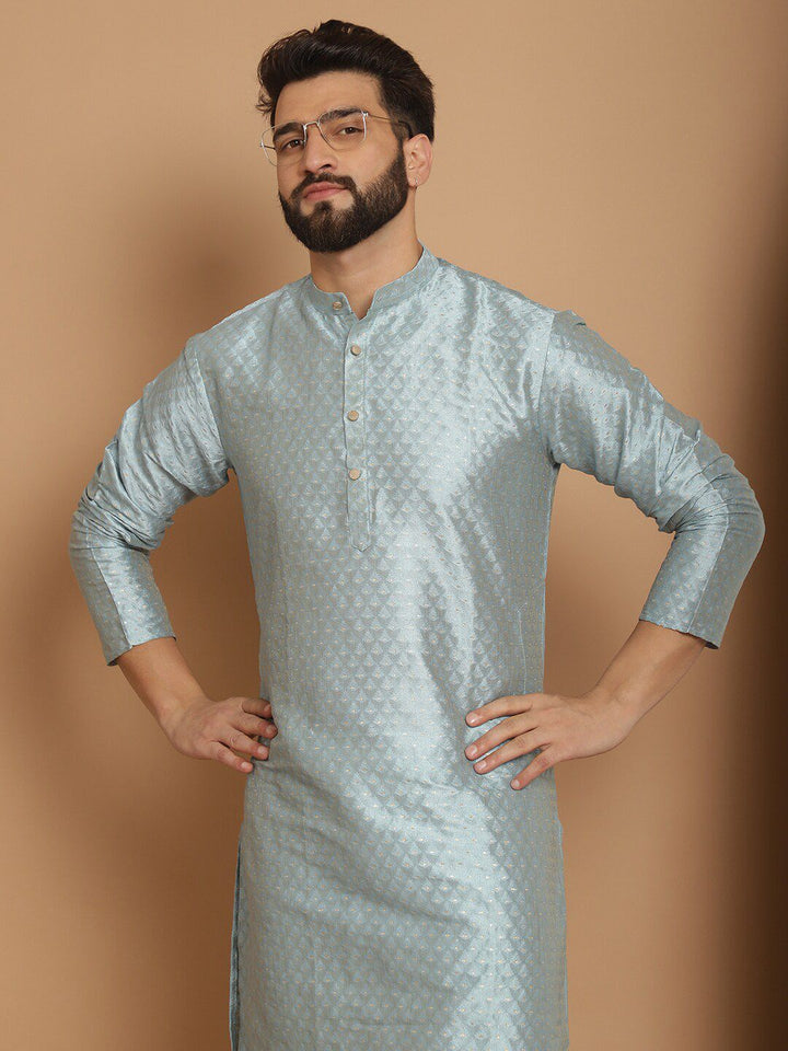 Anouk Ethnic Motifs Embroidered Straight Kurta With Churidar
