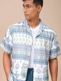 The Indian Garage Co Men Relaxed Fit Indie Printed Resortwear Shirt