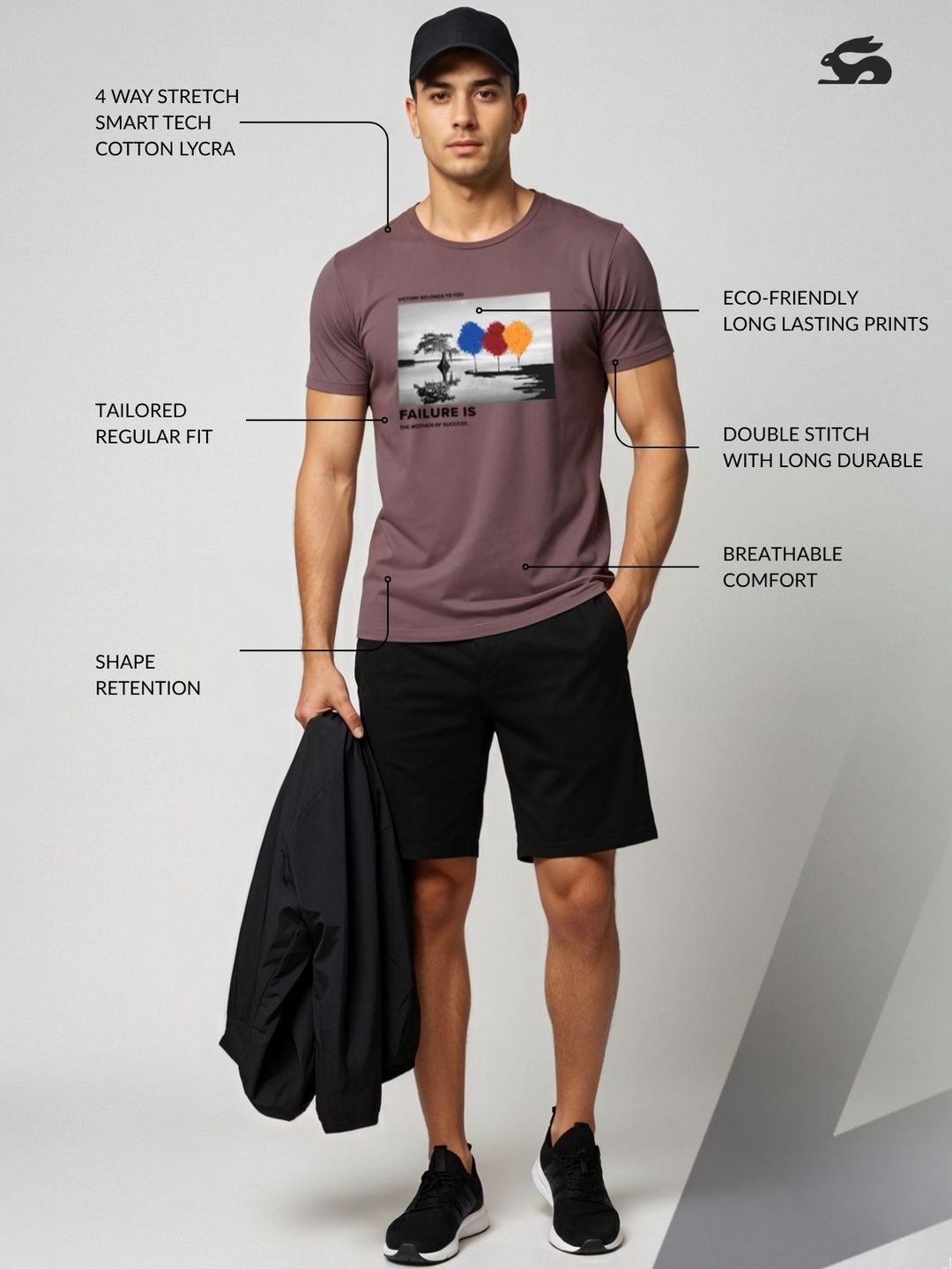 ADRO Graphic Printed Lengan Pendek Cotton Regular Fit T-shirt