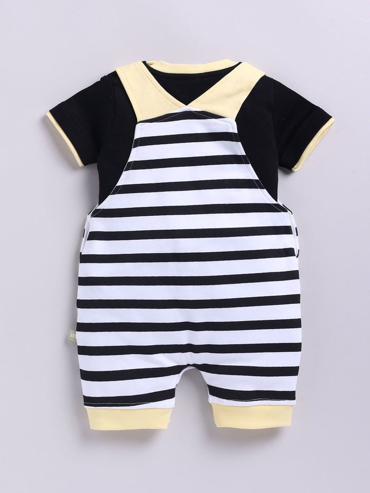 Moms Love Infant Boys Pure Cotton Striped Rompers