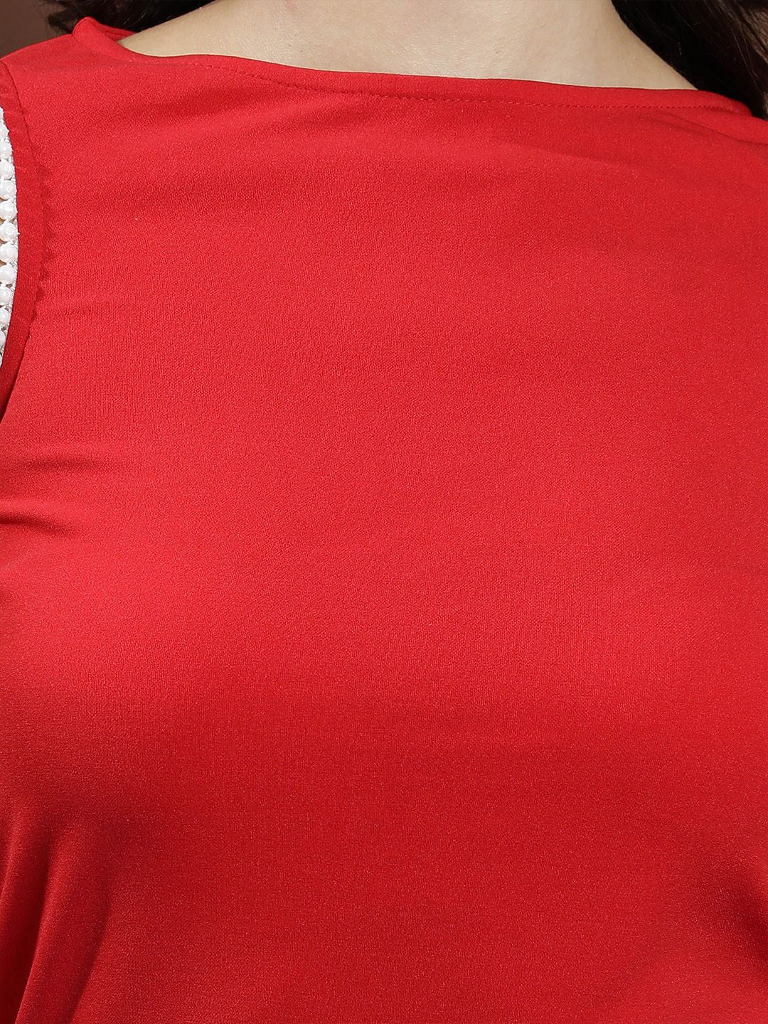 Athena Women Solid Boat Neck Top