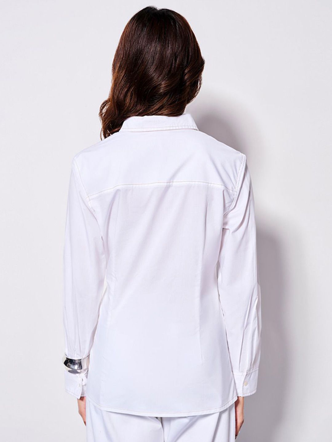 AND Striped Cotton Shirt Style Top