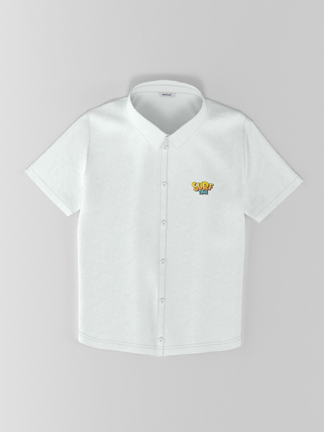 Nauti Nati Boys Printed Short Sleeves Pure Cotton Shirt With Shorts