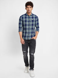 Being Human Classic Slim Fit Tartan Checks Casual Shirt