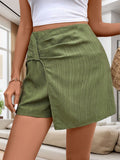 DressBerry Textured Pleated Skorts