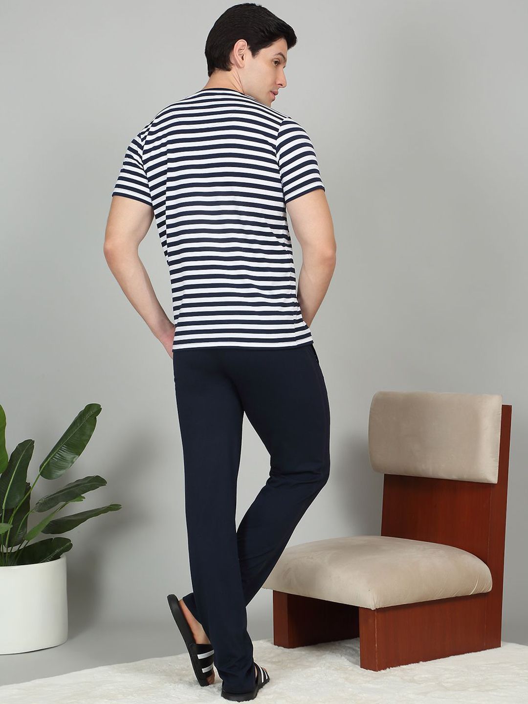 Sweet Dreams Men Striped Night suits