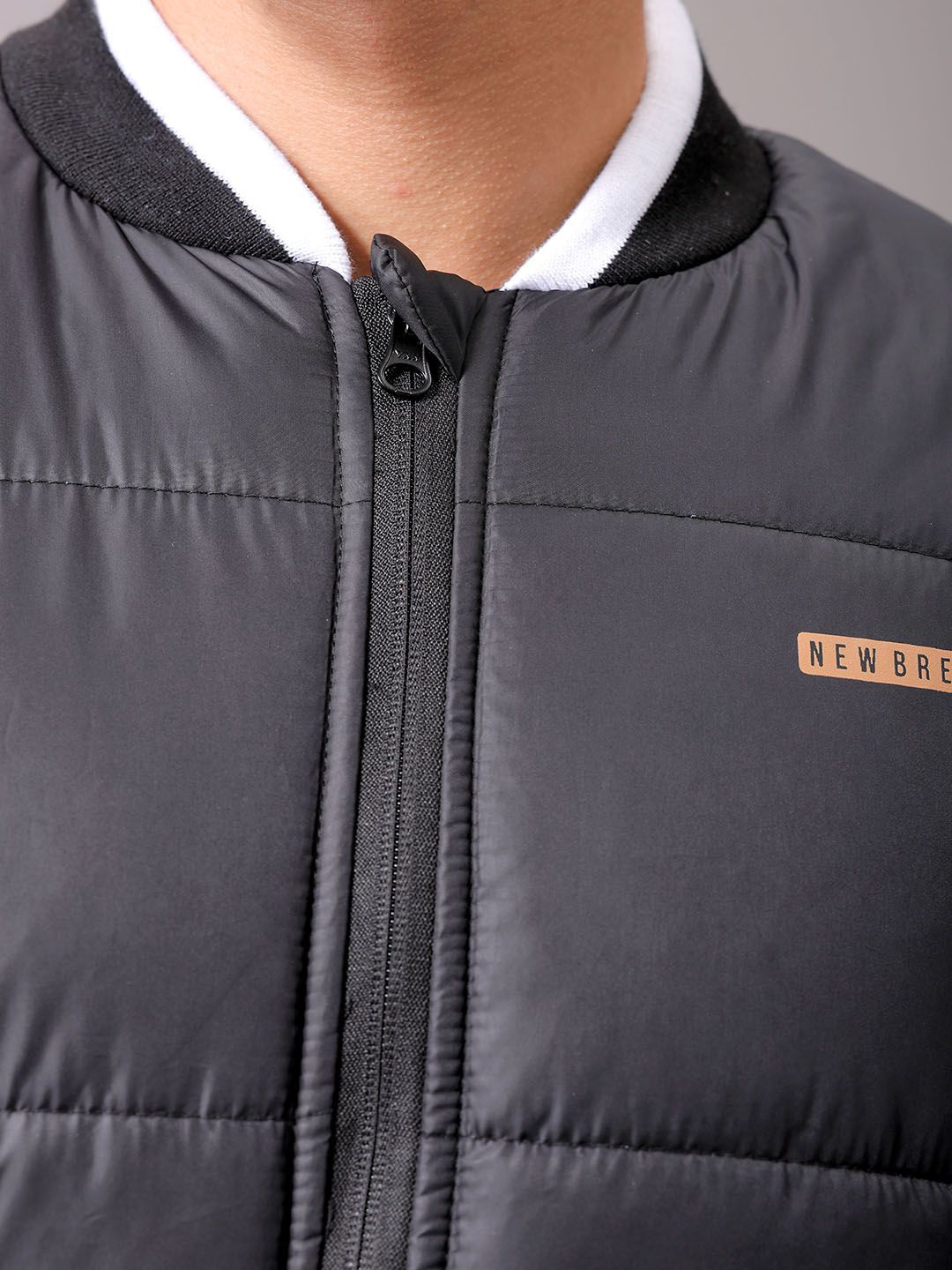The Indian Garage Co Men Colourblock Slim Fit Puffer Jacket