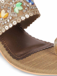 Metro Embellished Wedge Sandals