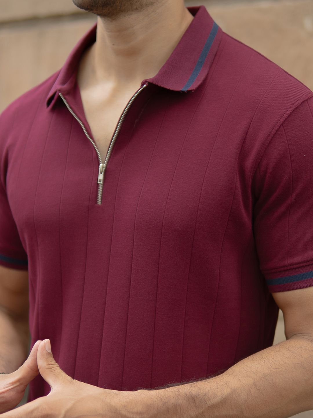 Powerlook Men Polo Collar T-shirt