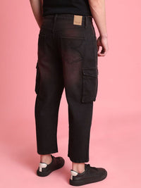 Bene Kleed Men Loose Cropped Rust Tinted Jeans