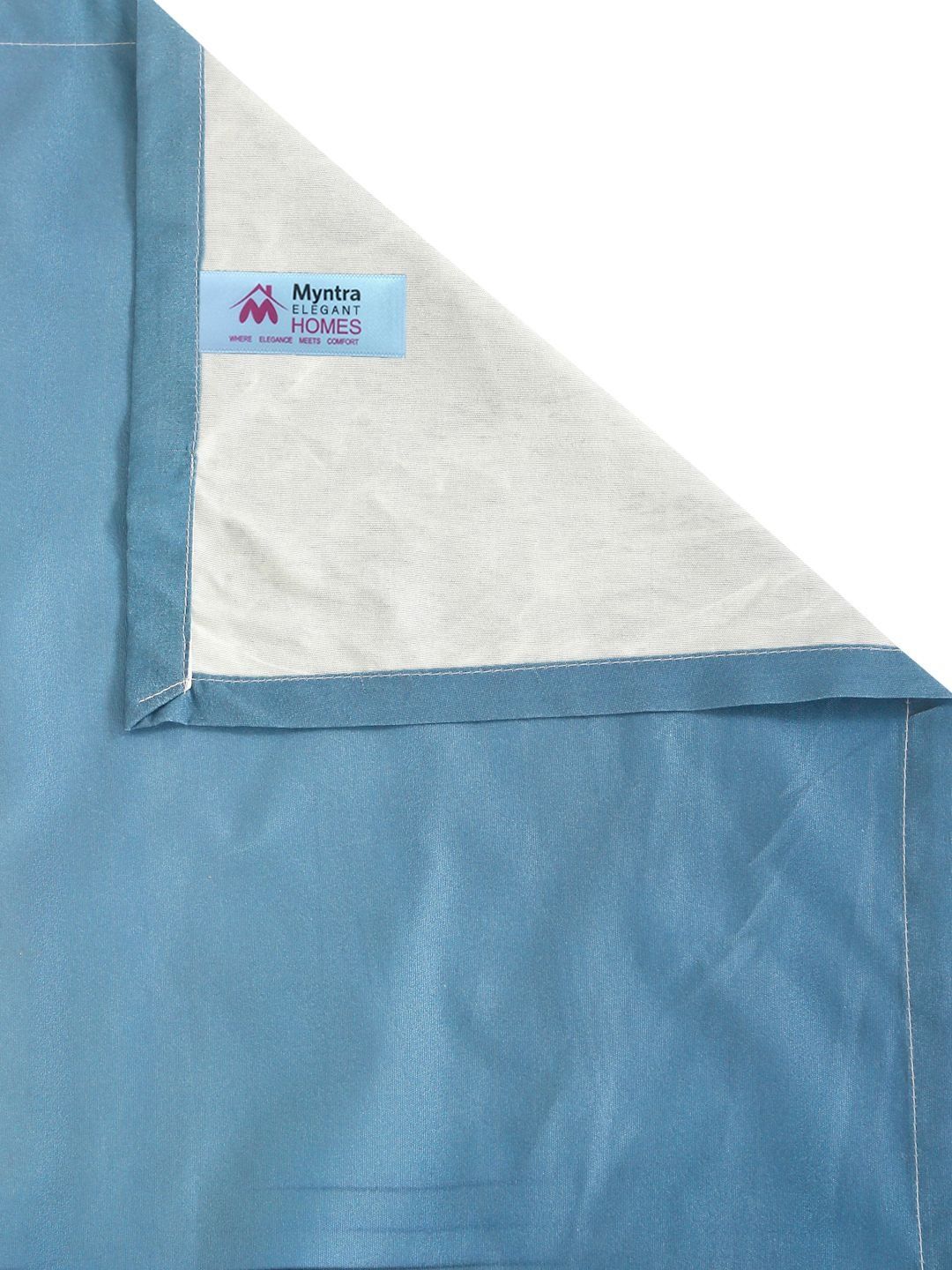 Myntra Elegant Homes Blue & White Floral 400 TC Single 7D Bedsheet with 1 Pillow Covers