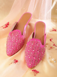 House of Pataudi Western Embellished Mules