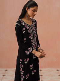 Rumah Wanita Chikankari Kurta Chikankari Sulaman Bunga