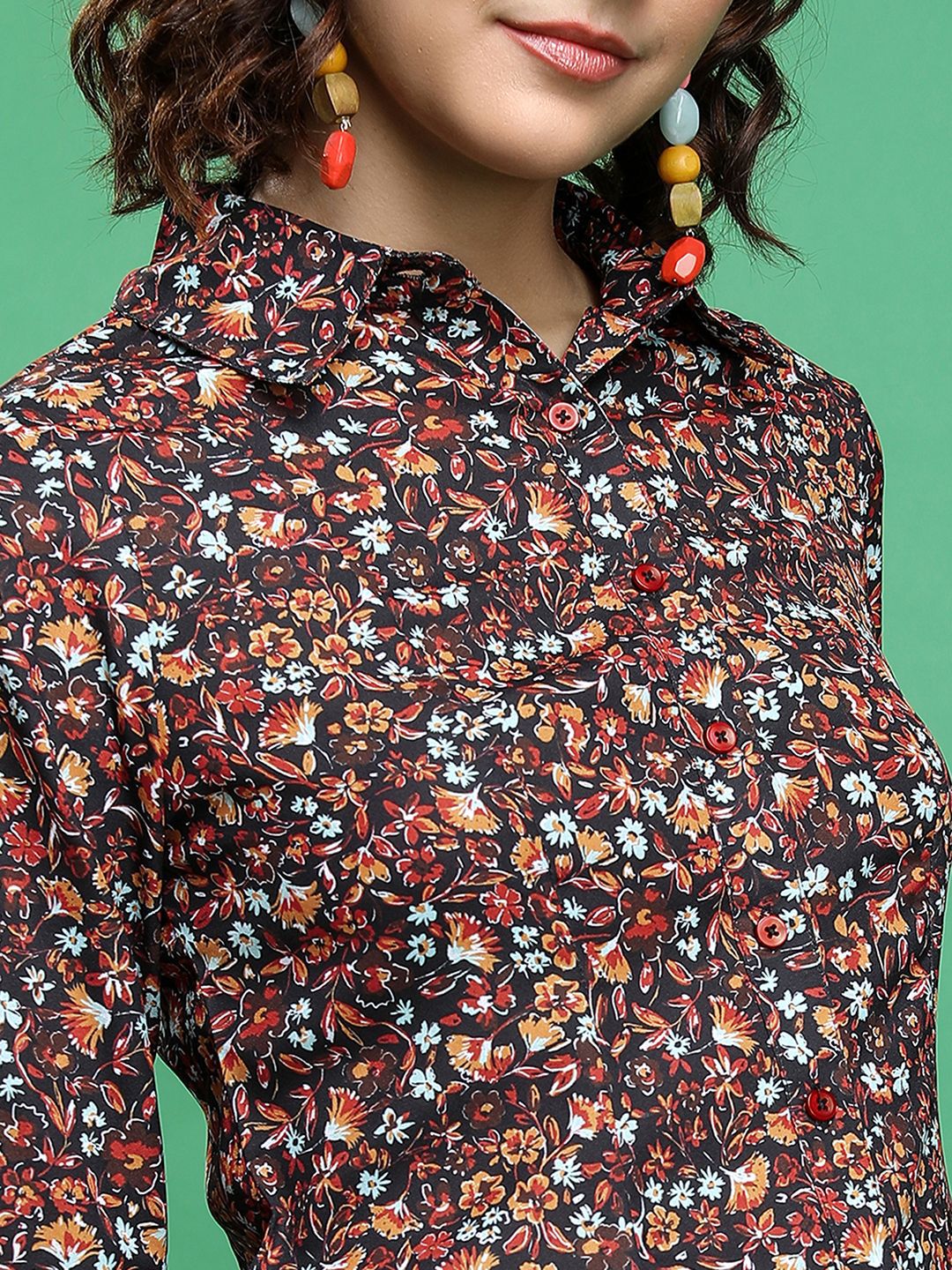 Tokyo Talkies Women Printed Regular Fit Shirt