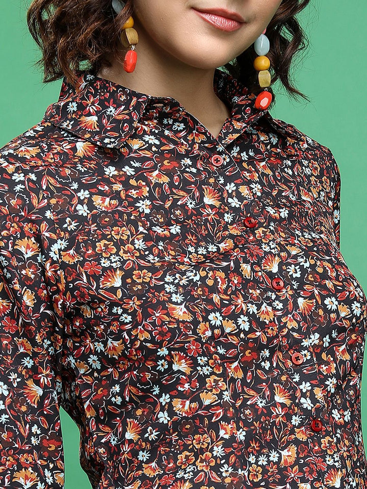 Tokyo Talkies Women Printed Regular Fit Shirt
