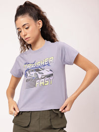 DressBerry Pit Stop Prints Boxy Tee