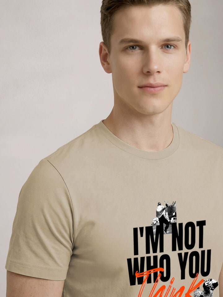 ADRO Men Typography Printed T-shirt