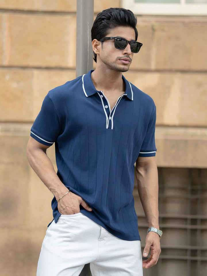 Powerlook Men Polo Collar T-shirt