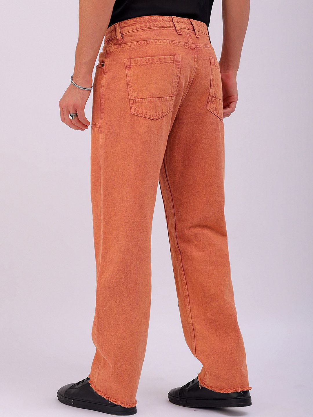 The Indian Garage Co Men Relaxed Fit Pure Cotton Jeans