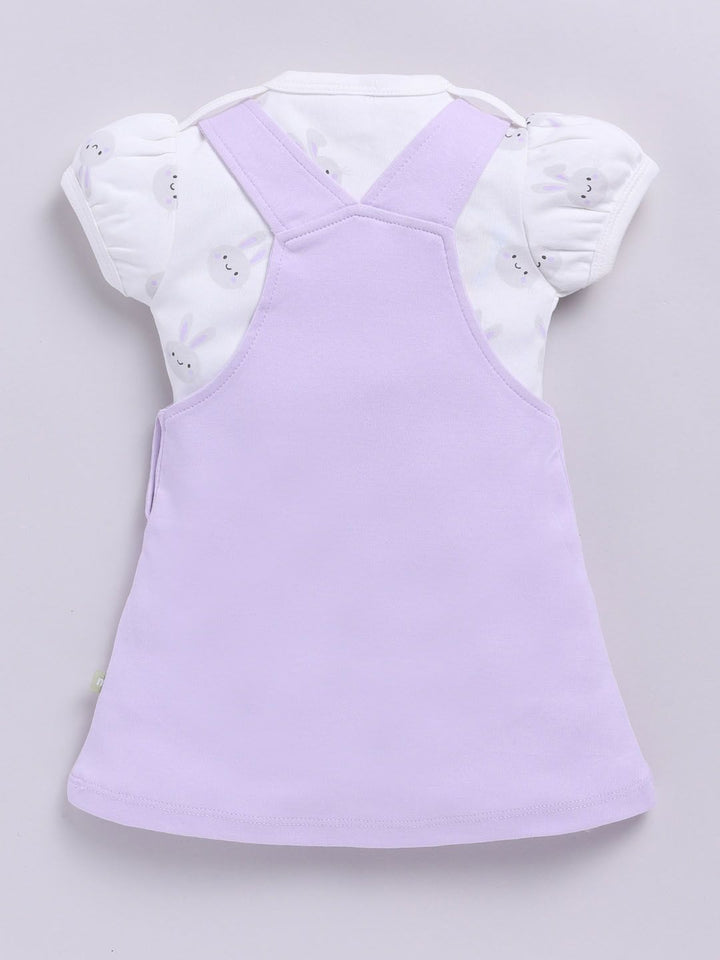 Moms Love Infant Girls Pure Cotton A-Line Dress With Top