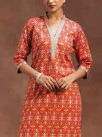 Libas Ethnic Motifs Printed Pure Cotton Straight Kurta with Salwar & Dupatta