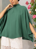 DressBerry Delicately Flirty High-Neck Kimono Sleeves Top