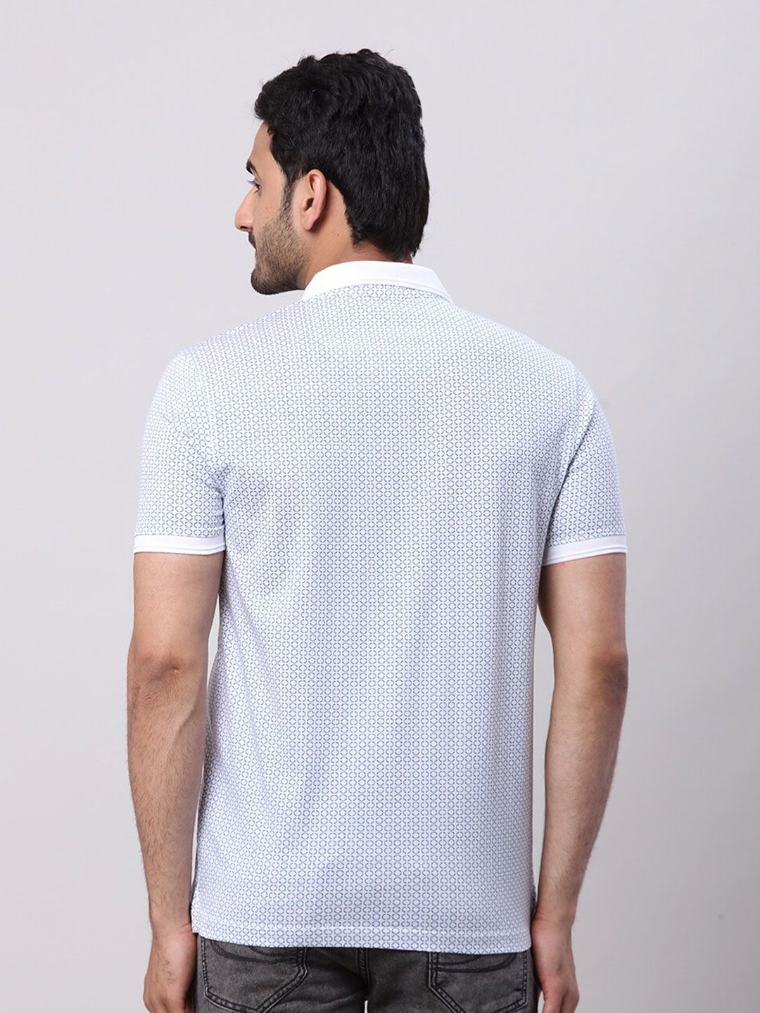 Park Avenue Men Polo Collar Pockets Slim Fit T-shirt
