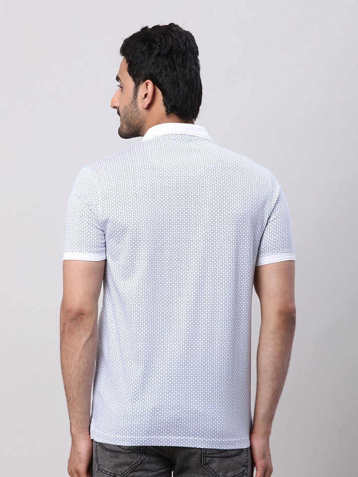 Park Avenue Men Polo Collar Pockets Slim Fit T-shirt