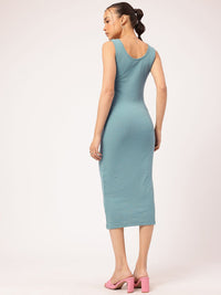 DressBerry Ribbed Bodycon Midi Dress